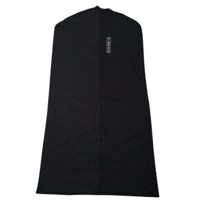 H. Lorenzo Black Garment Bag Logo Spell Out Fabric Zipper Empty READ 48 x 24 in